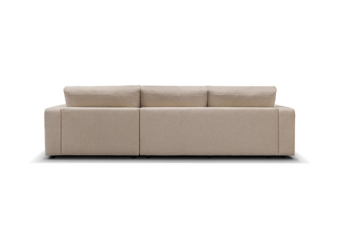 ECKSOFA VIGO Beige  - Beige/Schwarz, Design, Textil (303/172cm) - MID.YOU