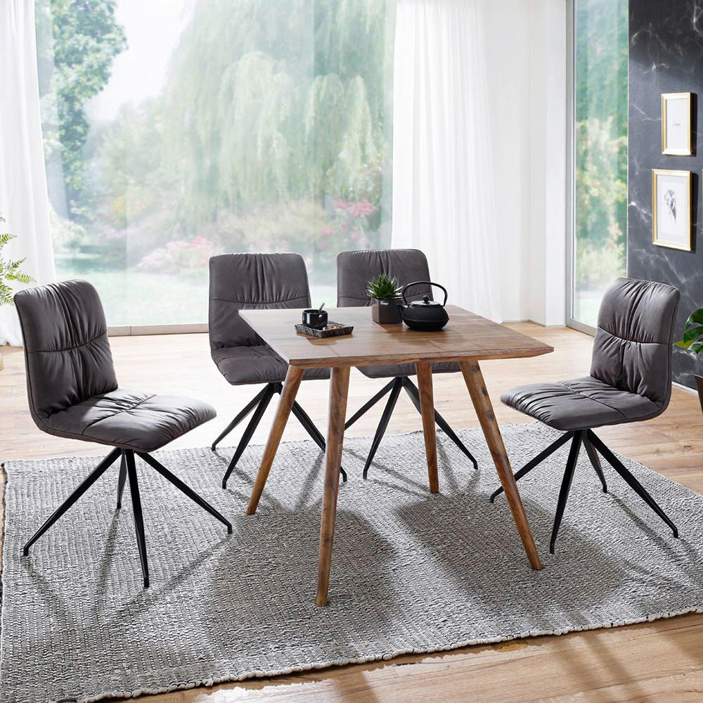 ESSTISCH in Holz 80/80/76 cm  - Sheeshamfarben, MODERN, Holz (80/80/76cm) - MID.YOU