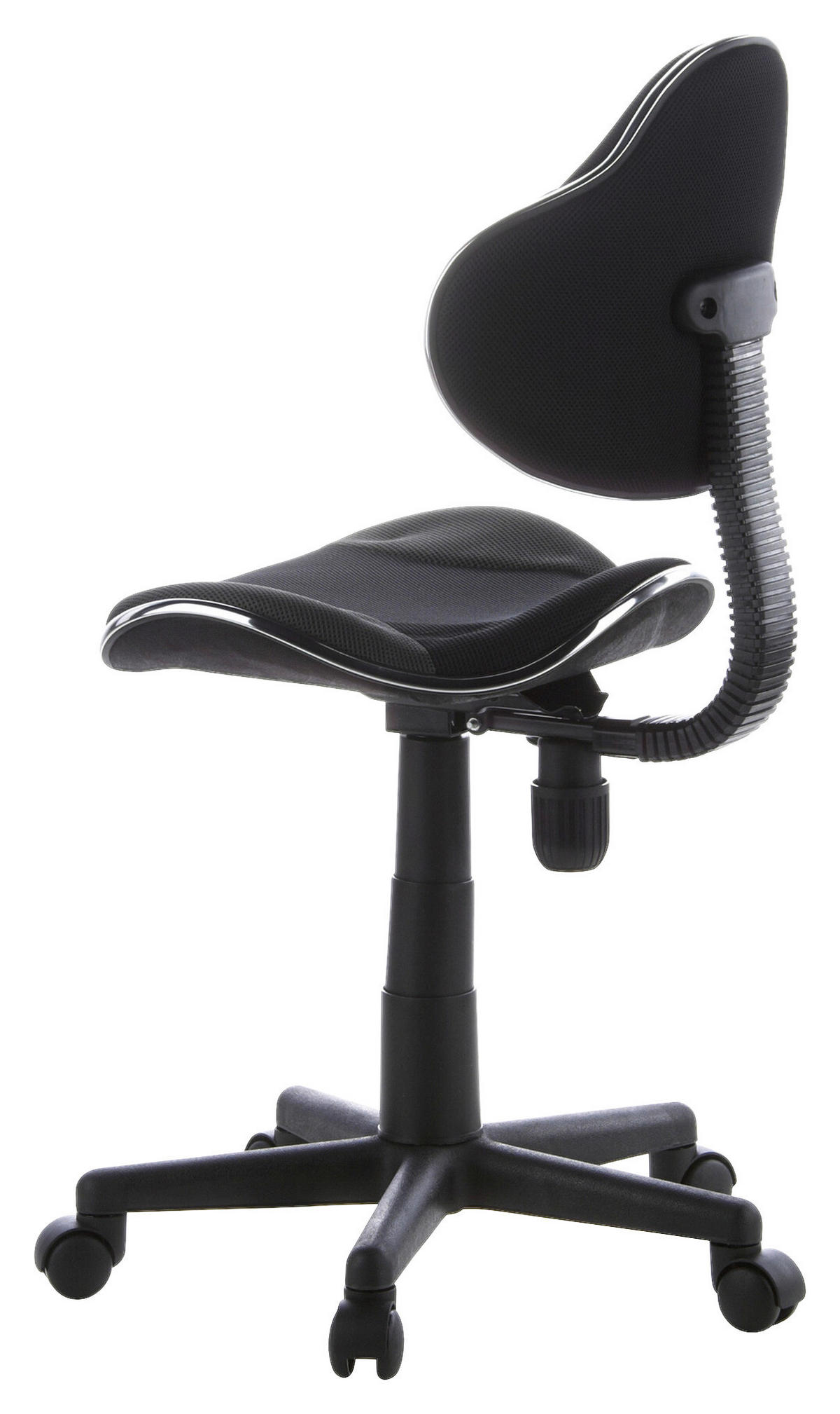 JUGENDDREHSTUHL Grau, Schwarz  - Schwarz/Grau, Basics, Kunststoff (45/86-101/42cm) - MID.YOU