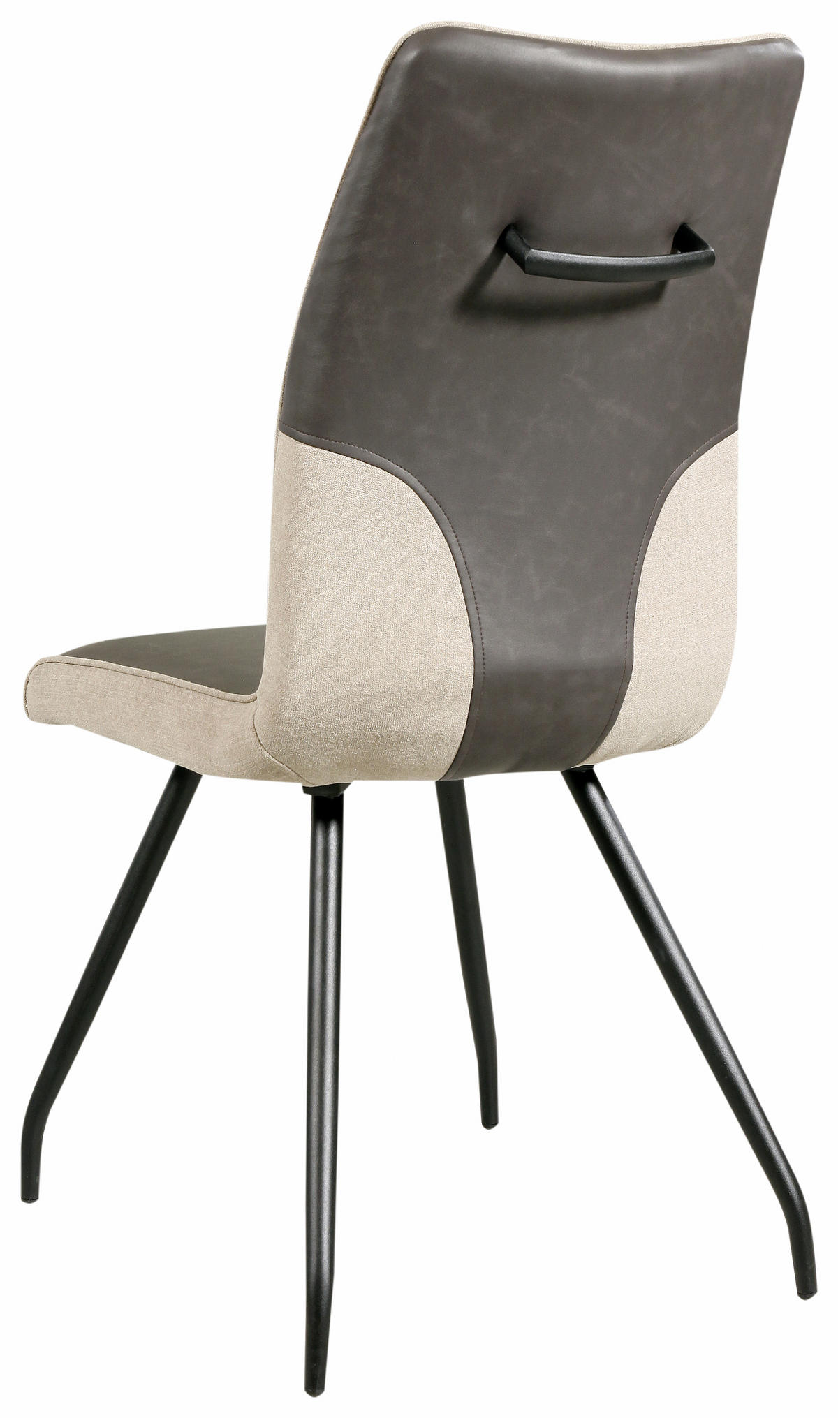 STOLICA  smeđa  metal, tekstil      - smeđa/crna, Design, metal/tekstil (45/96/62,5cm) - Carryhome