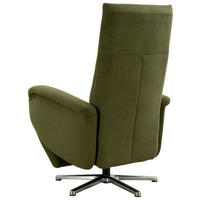 DREHSTUHL  in Flachgewebe Olivgrün  - Chromfarben/Olivgrün, Konventionell, Textil/Metall (75/112/82cm) - Sit & More