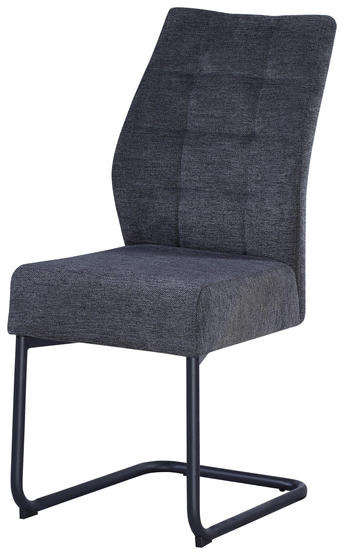 NIHAJNI STOL, kovina, tekstil siva  - siva/črna, Design, kovina/tekstil (44/97/60cm) - Hom`in