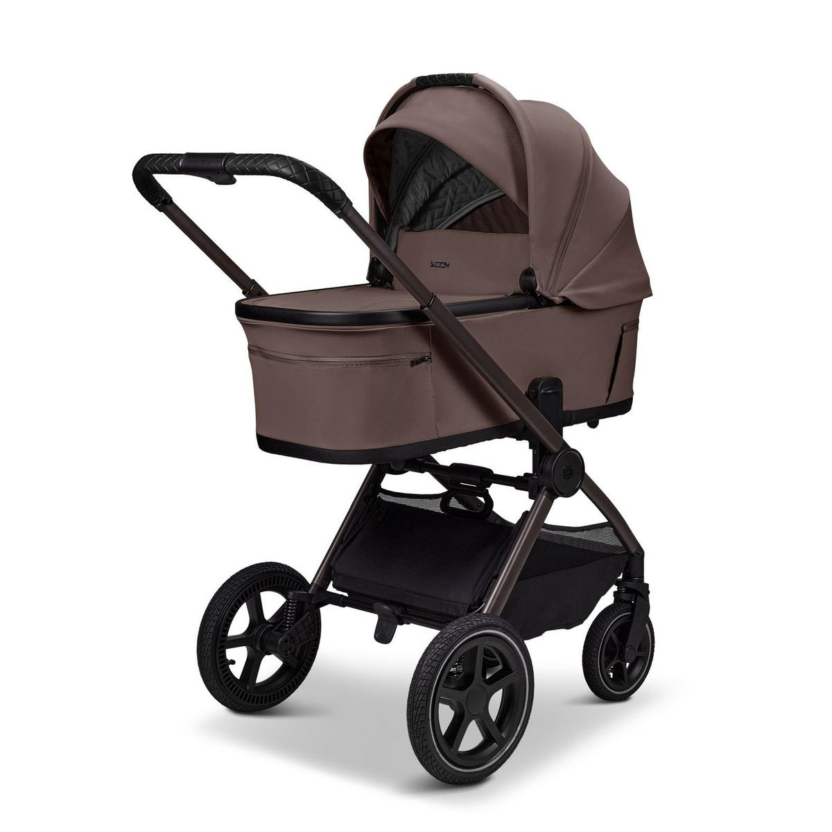 KINDERWAGENSET  GIO FOLD SET AIR  greige  - Greige/Schwarz, Basics, Textil (120/58/92cm) - Moon Edition