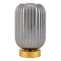 AKKU-TISCHLEUCHTE Modern 14/23 cm    - Goldfarben, MODERN, Glas/Kunststoff (14/23cm) - Näve