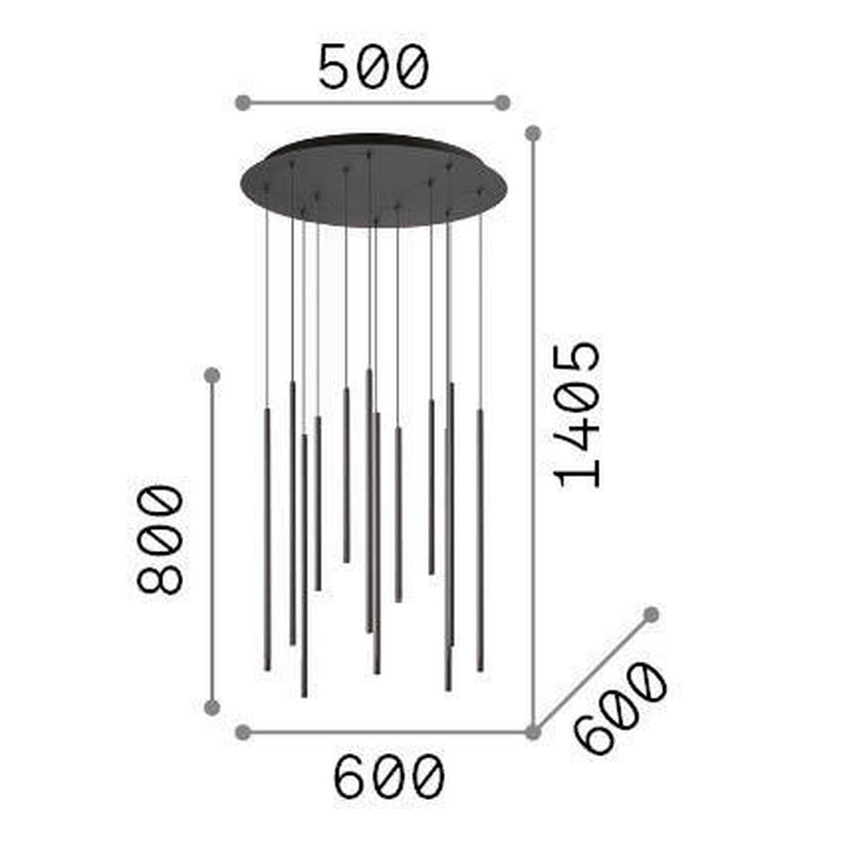 LED-HÄNGELEUCHTE Filo Ottone 60/105/150 cm   - Messingfarben, Design, Metall (60/105/150cm)