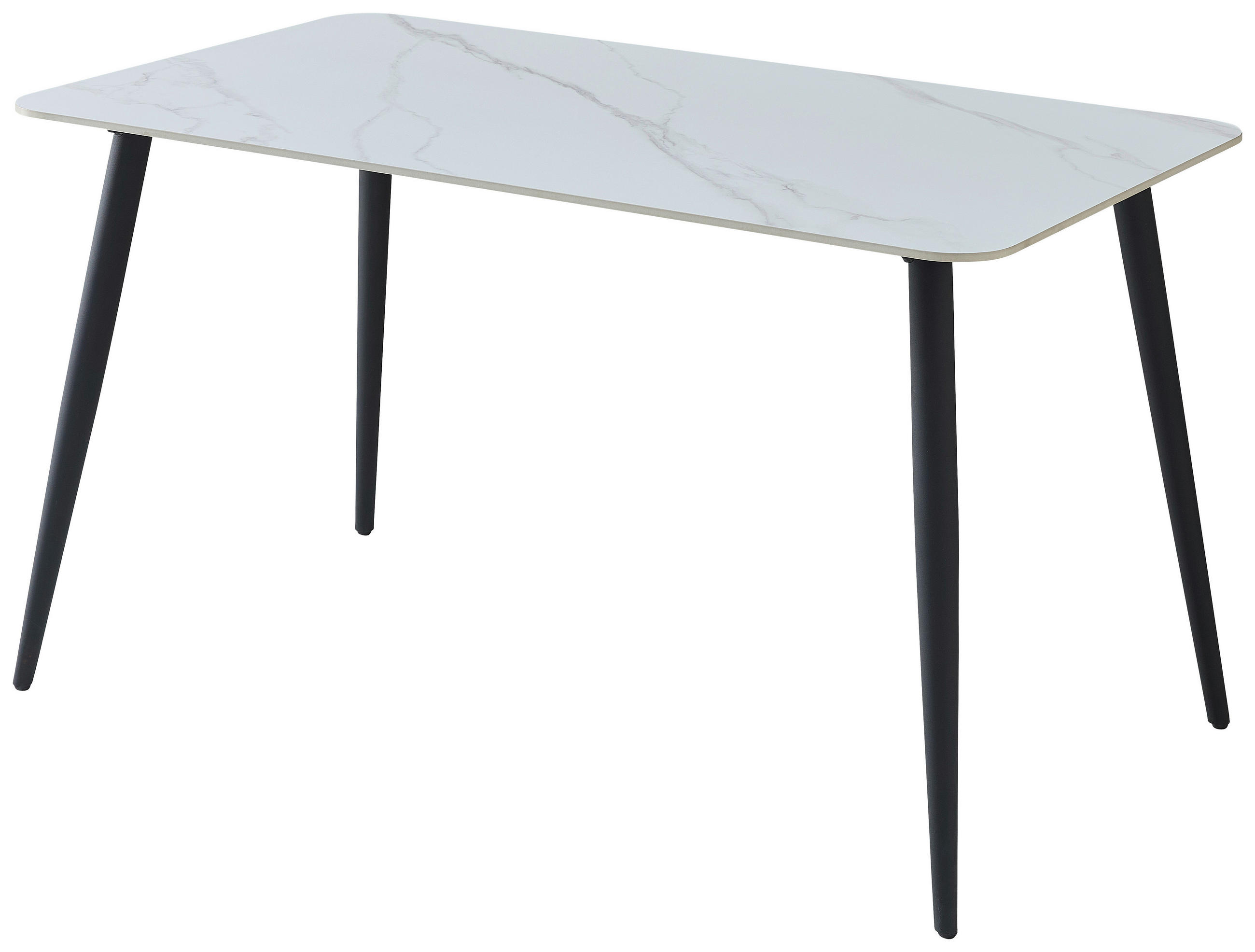 Esstisch Cody 140x76x80 Cm Schwarz/weiß