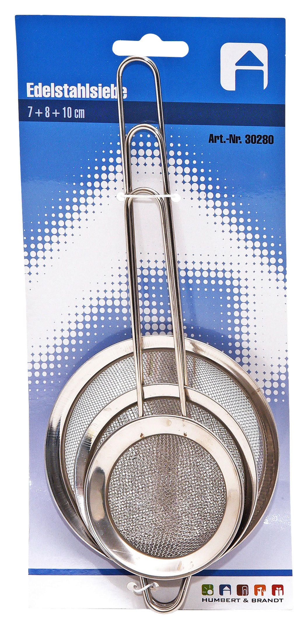 Küchensieb D: Ca. 7/8/10 Cm Edelstahl 3 Stk. Feinmaschig