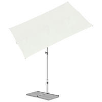 SONNENSCHIRM  - Platinfarben/Ecru, KONVENTIONELL, Metall (195/140cm) - Suncomfort by Glatz