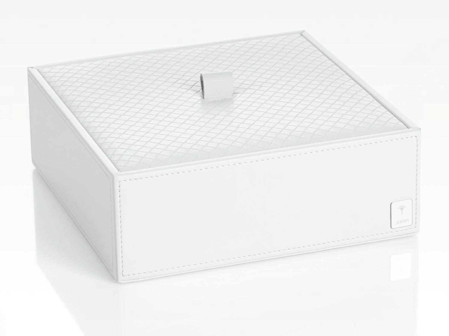 BOX MIT DECKEL - Weiß, Design, Kunststoff (20,5/7,5/20,5cm) - Joop!