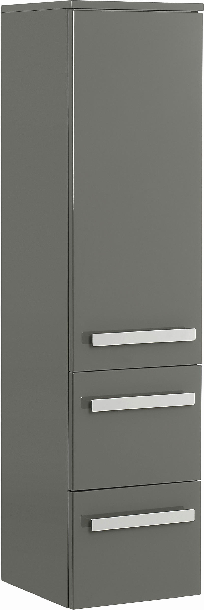 SREDNJI ORMARIĆ   - siva/boje kroma, Design, staklo/drvni materijal (30/121/33cm) - Sadena