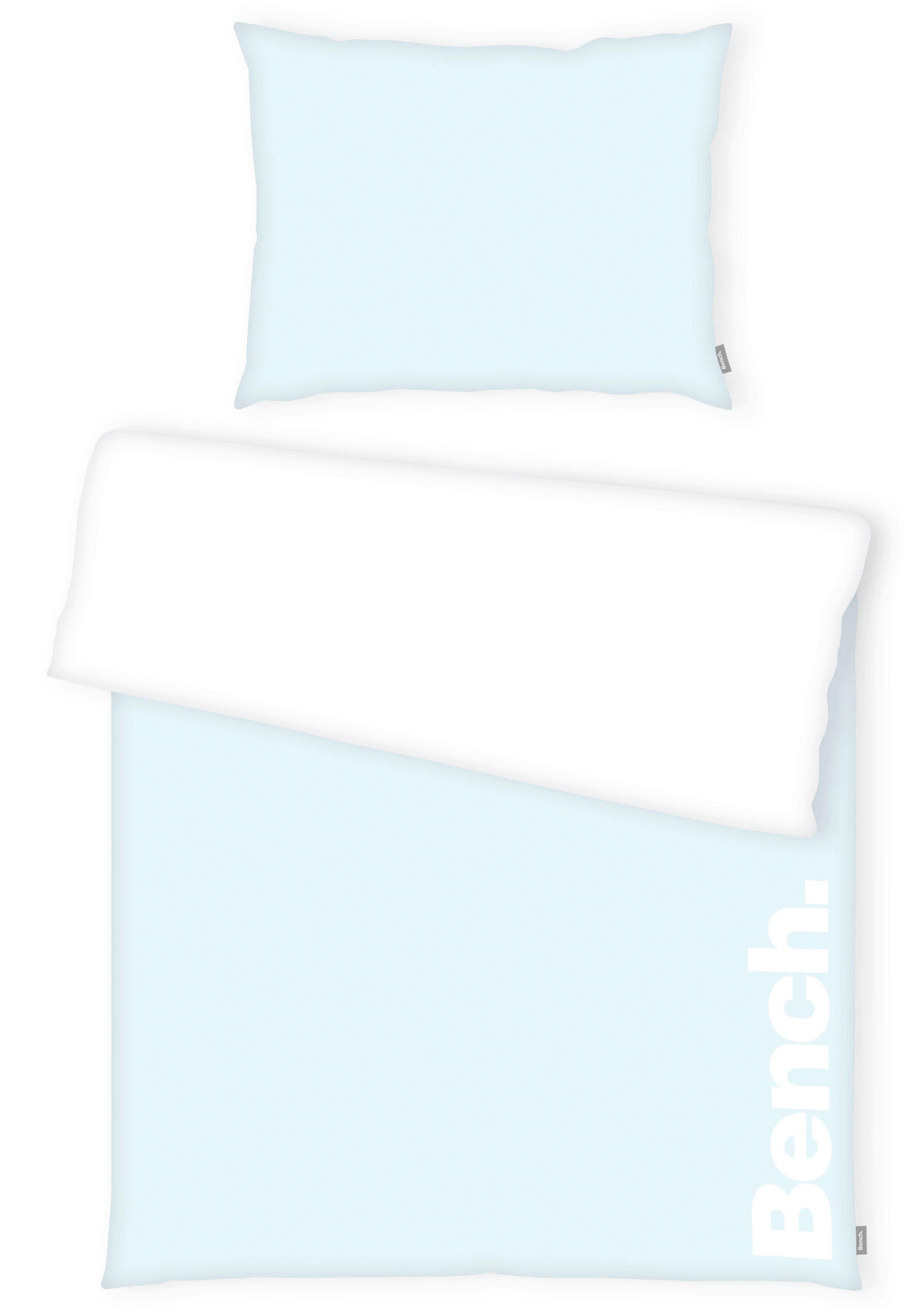 LIZENZBETTWÄSCHE 140/200 cm  - Weiß/Hellblau, KONVENTIONELL, Textil (140/200cm) - Bench