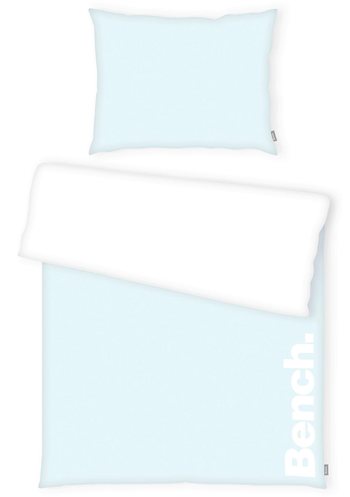 LIZENZBETTWÄSCHE 140/200 cm  - Weiß/Hellblau, KONVENTIONELL, Textil (140/200cm) - Bench