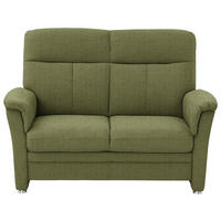 2-SITZER-SOFA Flachgewebe Grün  - Alufarben/Grün, Konventionell, Textil/Metall (142/100/89cm) - Beldomo Comfort