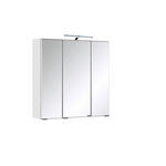 SPIEGELSCHRANK 60/64/20 cm  - Chromfarben/Weiß, KONVENTIONELL, Glas/Holzwerkstoff (60/64/20cm) - Xora
