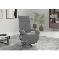 RELAXSESSEL Textil Grau  - Schwarz/Grau, Konventionell, Textil/Metall (74/112/82cm) - Sit & More