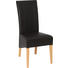 STUHL Lederlook Buche massiv Buchefarben, Dunkelbraun - Dunkelbraun/Buchefarben, KONVENTIONELL, Holz/Textil (49/105/64cm) - Celina Home STUHL Lederlook Buche massiv Buchefarben, Dunkelbraun - Dunkelbraun/Buchefarben, KONVENTIONELL, Holz/Textil (49/105/64cm) - Celina Home