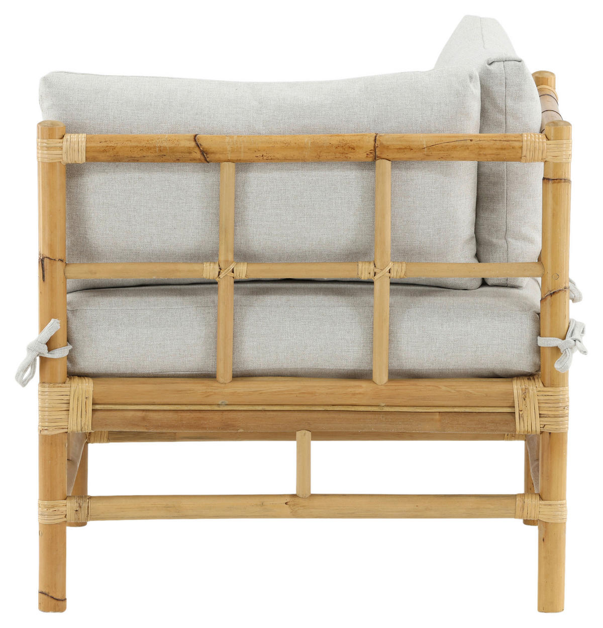 LOUNGEECKTEIL - Hellbraun, KONVENTIONELL, Holz/Textil (75/70/74cm) - Gardenson