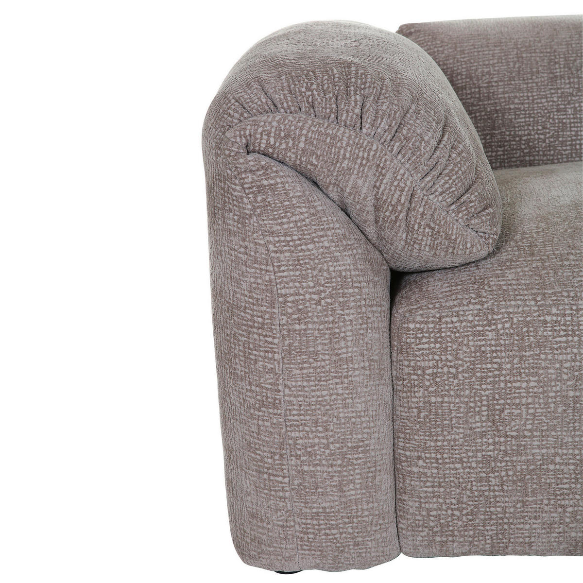 ECKSOFA in Flachgewebe Braun  - Schwarz/Braun, Modern, Kunststoff/Textil (317/239cm) - Carryhome