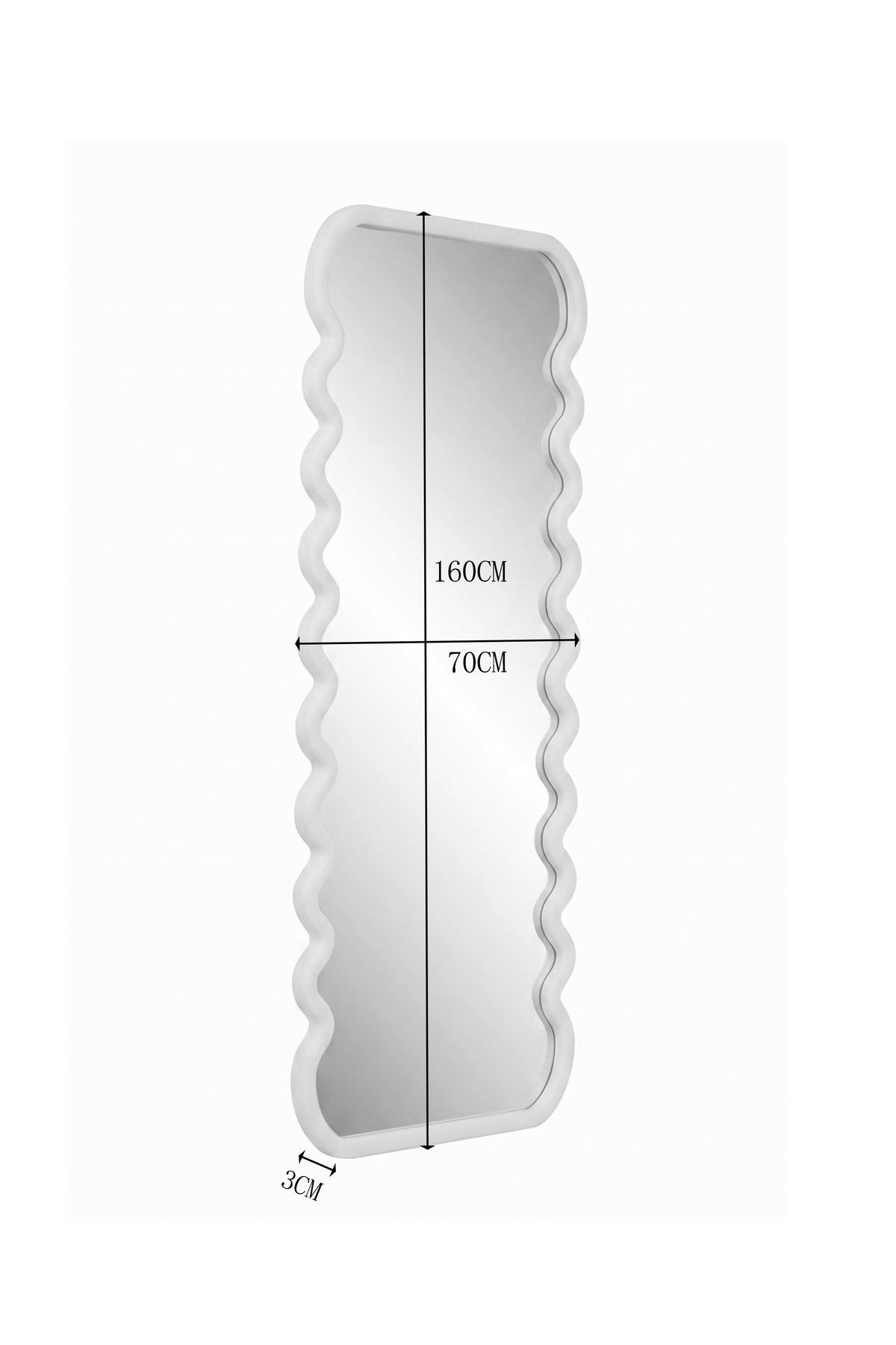 WANDSPIEGEL 70/160/3 cm    in rechteckig  - Kaschmir/Creme, Design, Glas/Holzwerkstoff (70/160/3cm) - MID.YOU