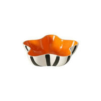 SCHALE   - Schwarz/Orange, Basics, Keramik (23/7cm) - Boltze Home