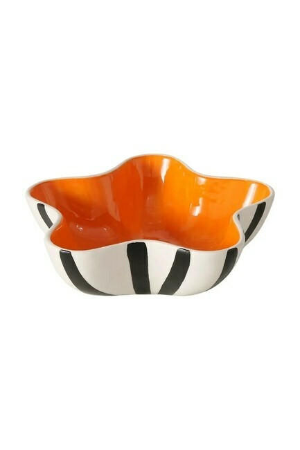Boltze Home Schale Orange, Schwarz, Weiß 7 cm
