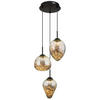 LED-HÄNGLAMPA 39/120 cm  - klar/svart, Design, metall/glas (39/120cm) - Globo