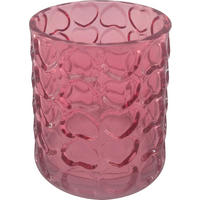 KERZENHALTER - Rosa, Basics, Glas (10/12cm) - Ambia Home