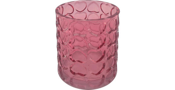 KERZENHALTER - Rosa, Basics, Glas (10/12cm) - Ambia Home