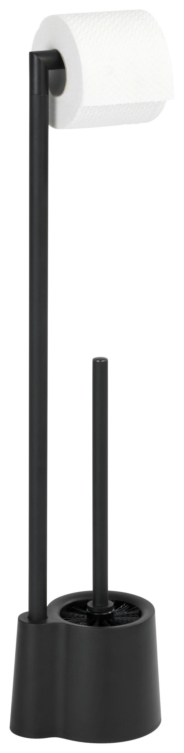 WC-BÜRSTENKOMBINATION in Metall, Kunststoff  Kunststoff   - Schwarz, KONVENTIONELL, Kunststoff/Metall (13/16/70cm) - Wenko
