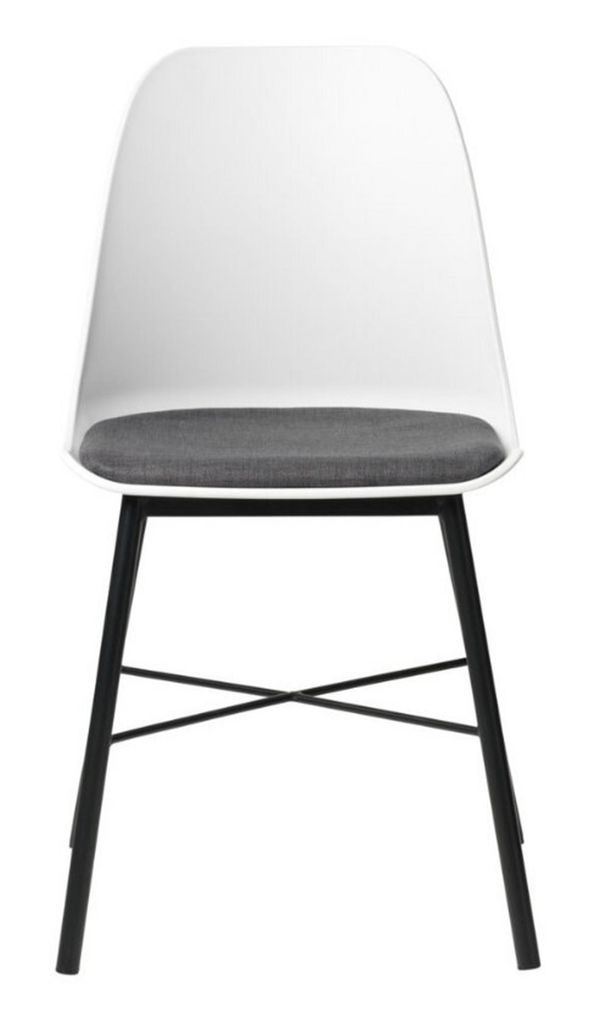 STOL  - vit/svart, Design, metall/textil (47/83/54cm) - Best Price