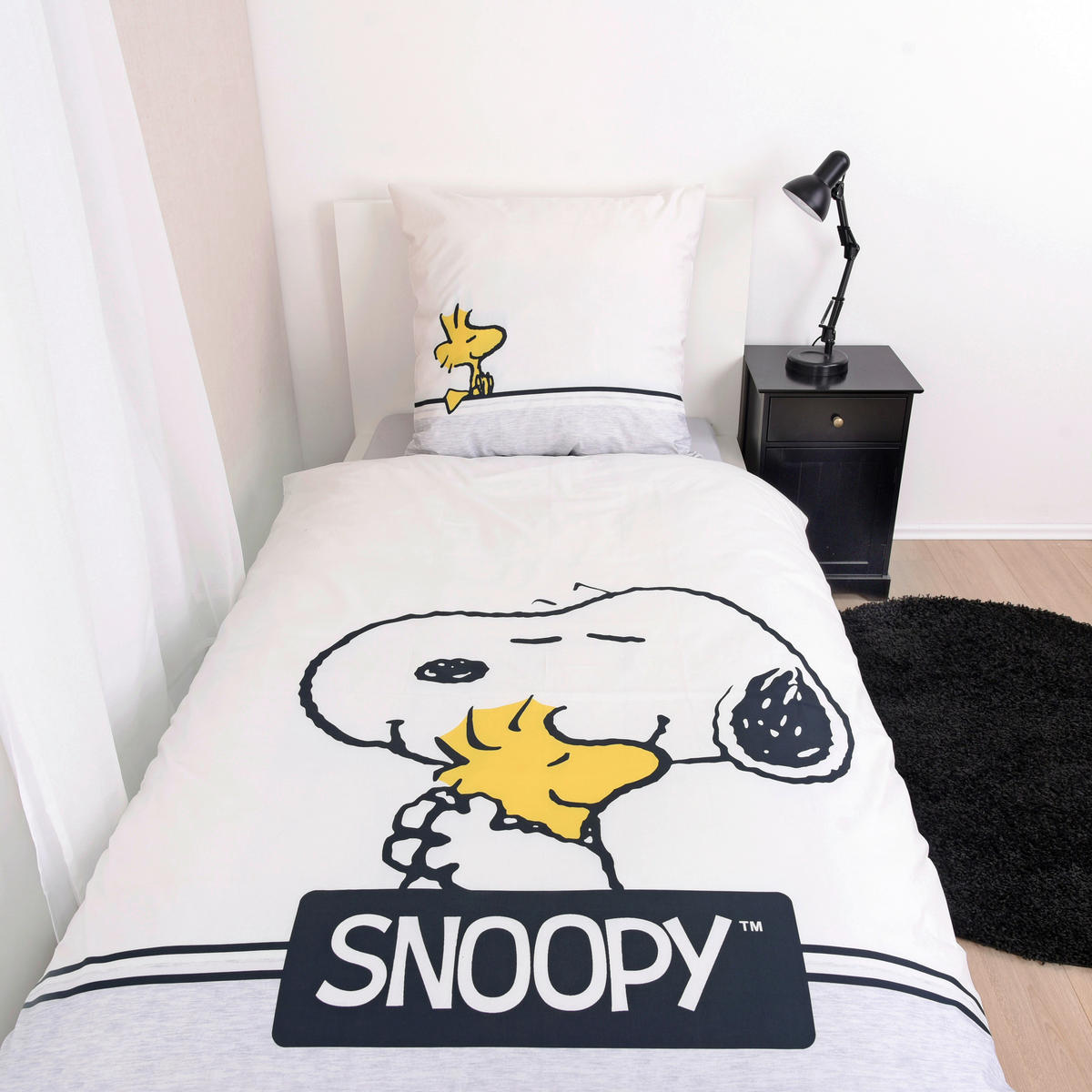 JUGENDBETTWÄSCHE Snoopy 135/200 cm  - Weiß, Design, Textil (135/200cm) - Herding