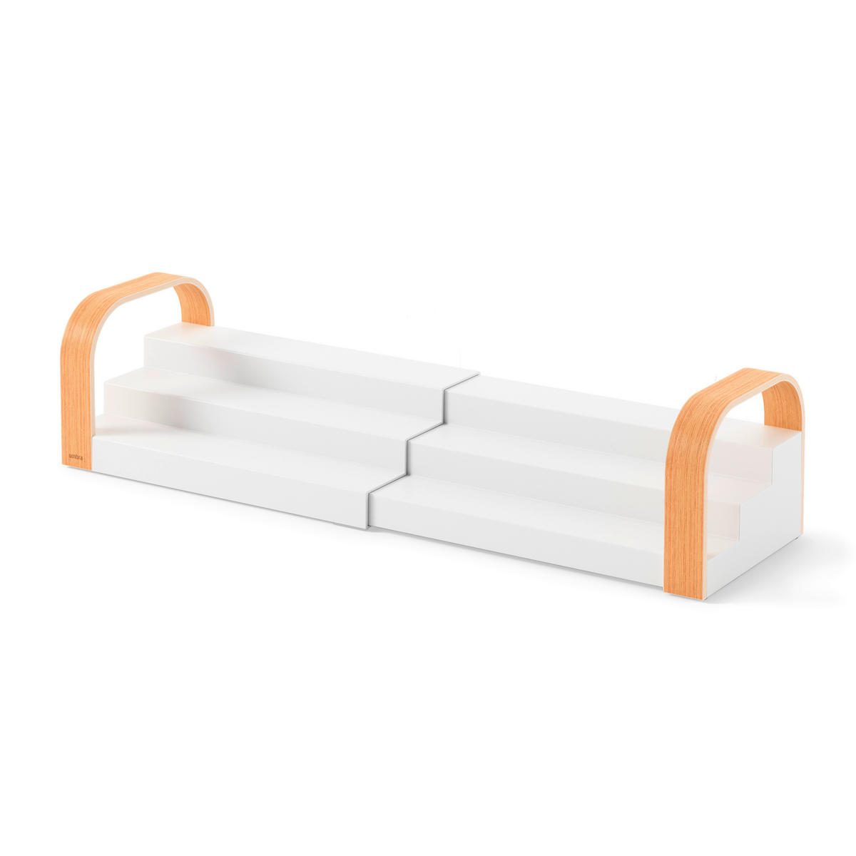 ORGANIZATOR  BELLWOOD 31/16/12 cm                  - bela/naravne barve, Basics, umetna masa/les (31/16/12cm) - Umbra