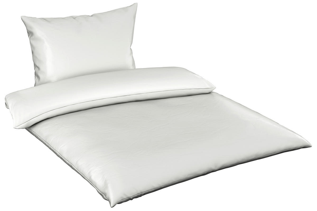 POSTELJNINA SAORI 140/200 cm saten ekru  - ekru, Basics, tekstil (140/200cm) - Novel