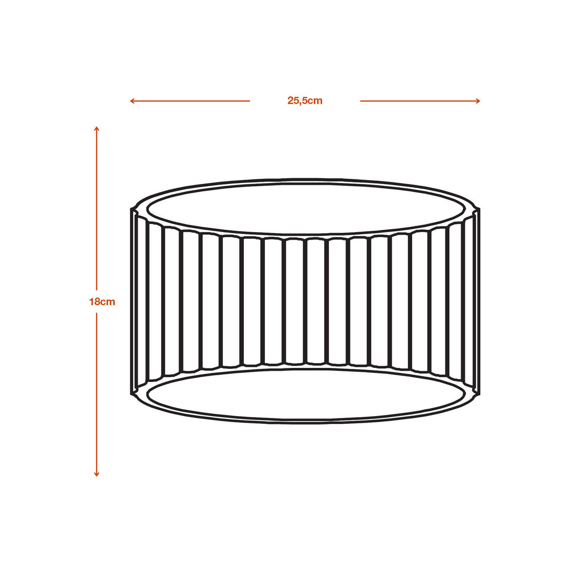 WANDLEUCHTE 25,5/14,3/18 cm   - Weiß, Basics, Stein (25,5/14,3/18cm) - Ledvance