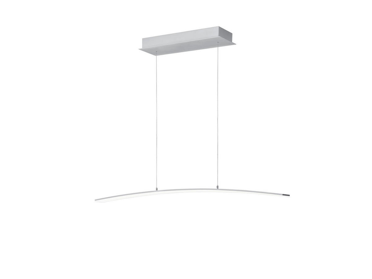 LED-HÄNGELEUCHTE 100/5/150 cm  - Alufarben, Design, Metall (100/5/150cm) - Hell