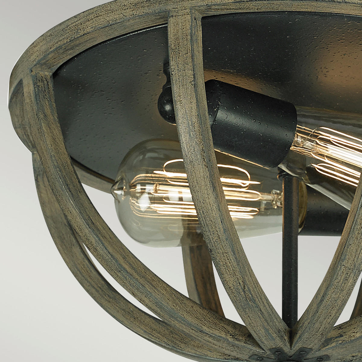 DECKENLEUCHTE  33/17.8 cm    - Eichefarben, Konventionell, Holz (33/17.8cm) - Elstead Lighting