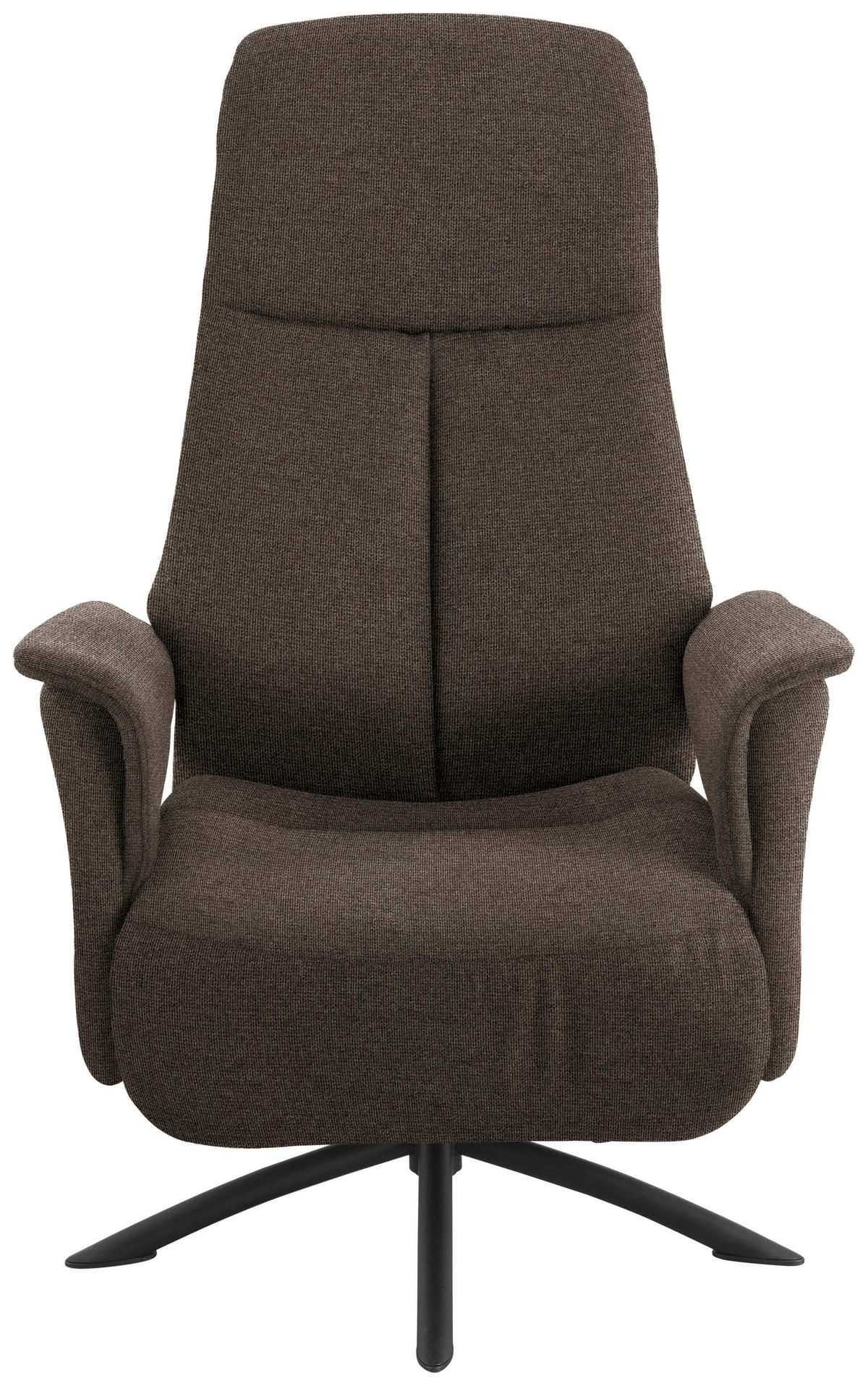 RELAXSESSEL in Textil Braun  - Schwarz/Braun, Design, Textil/Metall (73/108/86cm) - Welnova