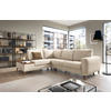 ECKSOFA in Webstoff Silberfarben  - Eschefarben/Silberfarben, Modern, Holz/Textil (260/90/204cm) - Trendmanufaktur