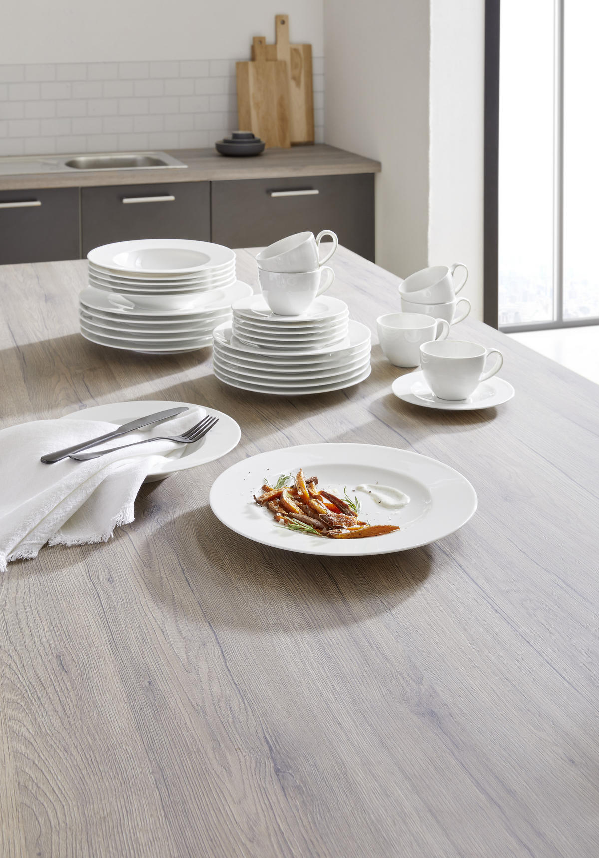 KÁVOVÝ SERVIS, 18-dielne, porcelán - biela, Design, keramika - Seltmann Weiden