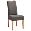 STUHL Webstoff Grau Buche massiv  - Naturfarben/Grau, MODERN, Holz/Textil (46/101/62cm) - Livetastic