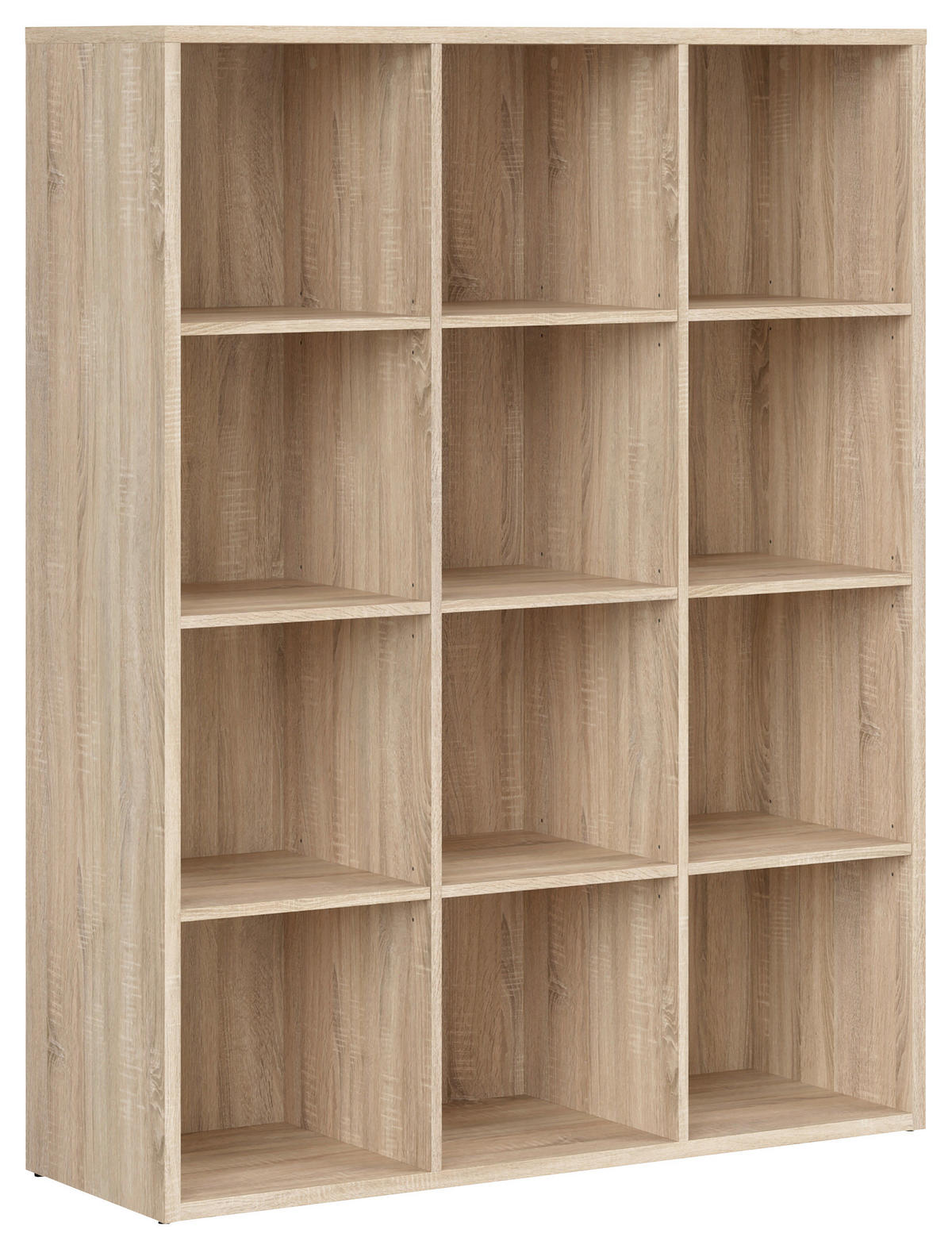 REGAL 114/146,5/38,5 cm hrast sonoma  - črna/hrast sonoma, Design, umetna masa/leseni material (114/146,5/38,5cm) - Livetastic