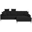 Freisteller von Carryhome ECKSOFA Schwarz Cord.