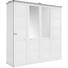 Drehtürenschrank in Grau, Weiß - Weiß/Grau, Lifestyle, Glas/Holzwerkstoff (205/209/60cm) - Hom`in Drehtürenschrank in Grau, Weiß - Weiß/Grau, Lifestyle, Glas/Holzwerkstoff (205/209/60cm) - Hom`in