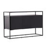 SIDEBOARD 120/80/45 cm  - svart, Design, metall/trämaterial (120/80/45cm) - Niels Andersson