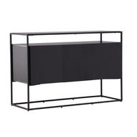 SIDEBOARD  in 120/80/45 cm  - Schwarz, Design, Holz/Metall (120/80/45cm) - Livetastic