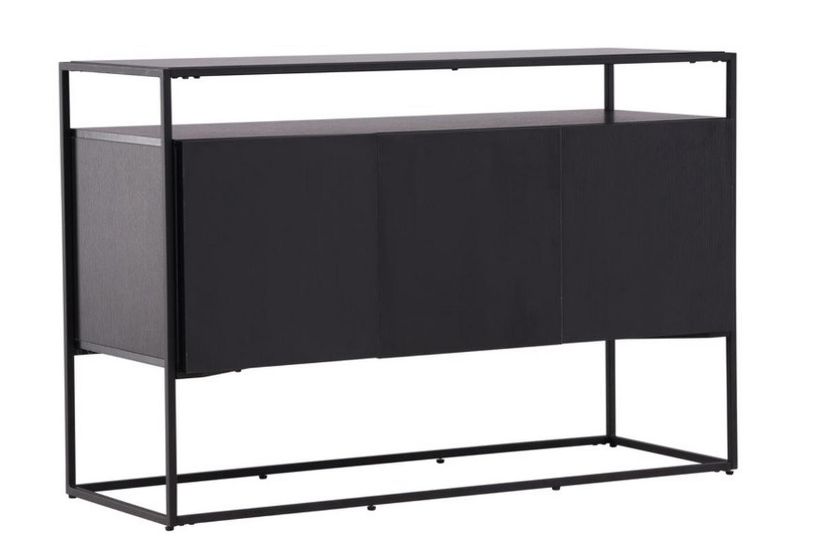 SIDEBOARD  in 120/80/45 cm  - Schwarz, Design, Holz/Metall (120/80/45cm) - Livetastic