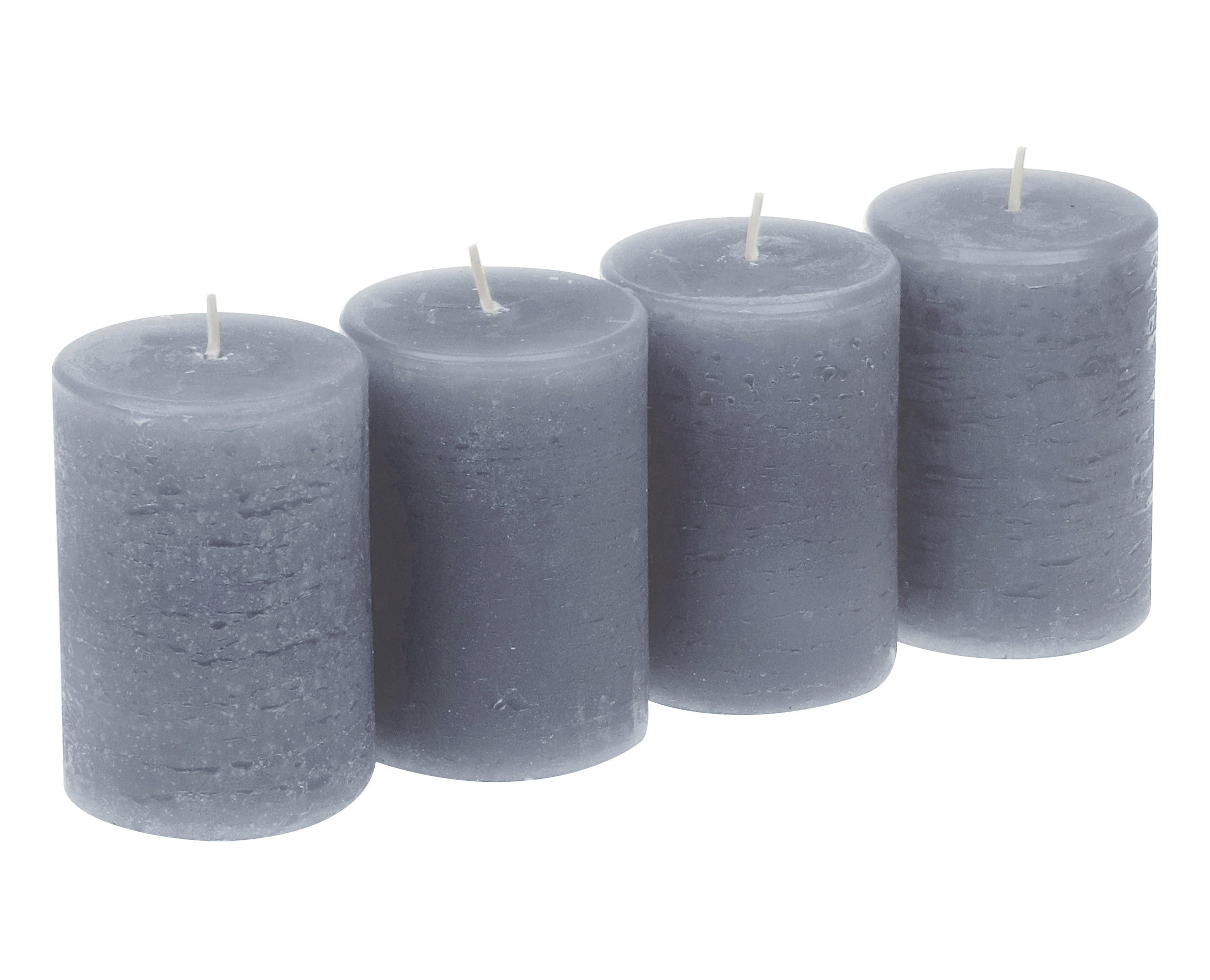 STUMPENKERZENSET 23,2/8,0 cm  - Blau, KONVENTIONELL, Paraffin (23,2/8,0cm) - Steinhart