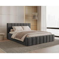 POLSTERBETT Lattenrost, Bettkasten Anthrazit 140/200 cm  - Anthrazit/Schwarz, MODERN, Holz/Kunststoff (140/200cm) - MID.YOU