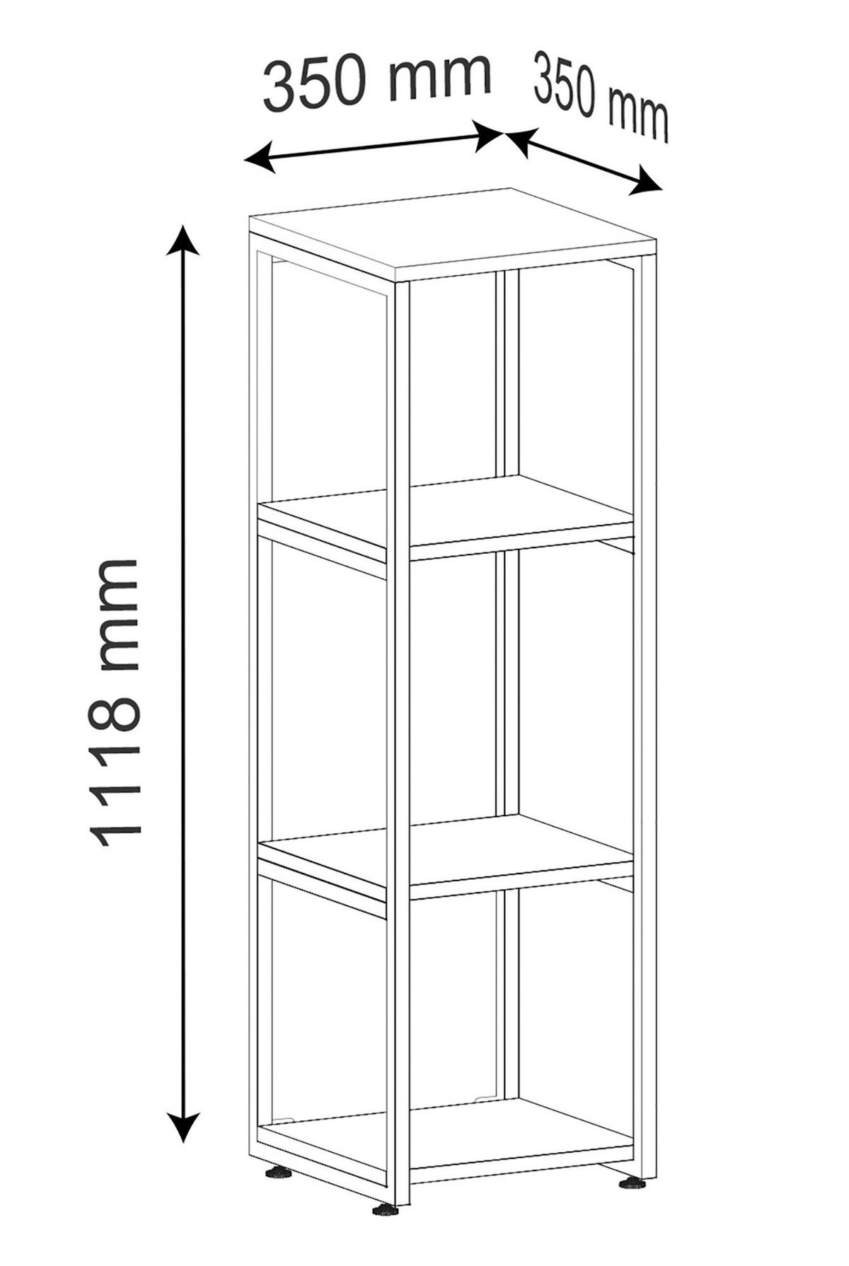 HYLLA i 35/111,8/35 cm vit, honungsek  - vit/honungsek, Modern, metall/trämaterial (35/111,8/35cm) - MID.YOU