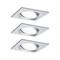 LED-DECKENLEUCHTE 8,4/8,4 cm   - Alufarben, Basics, Metall (8,4/8,4cm) - Paulmann